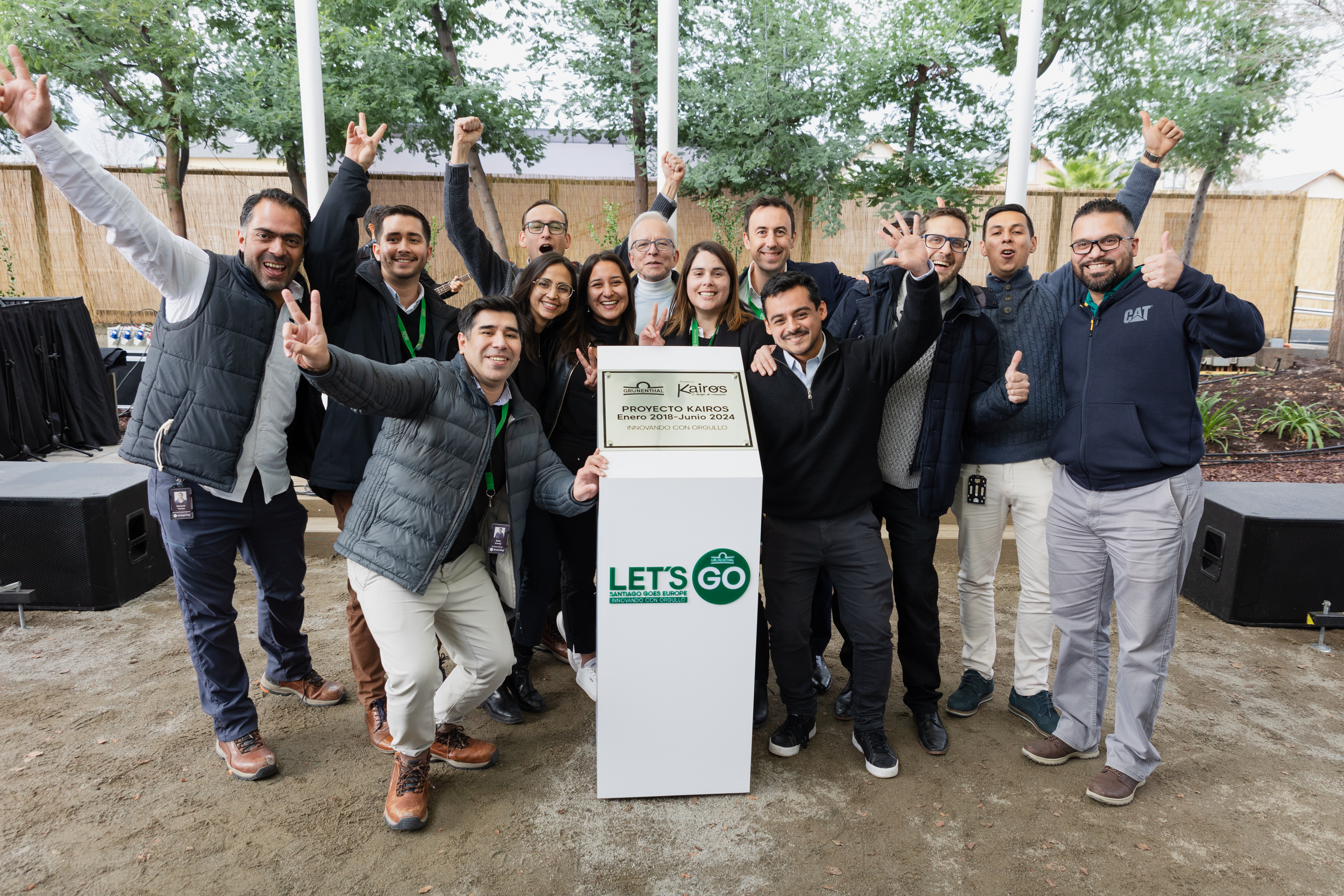Parte del equipo de Proyecto Kairos celebró este nuevo hito.