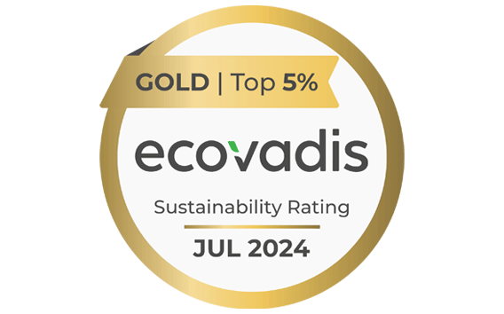 Ecovadis Medalla de oro a la sostenibilidad
