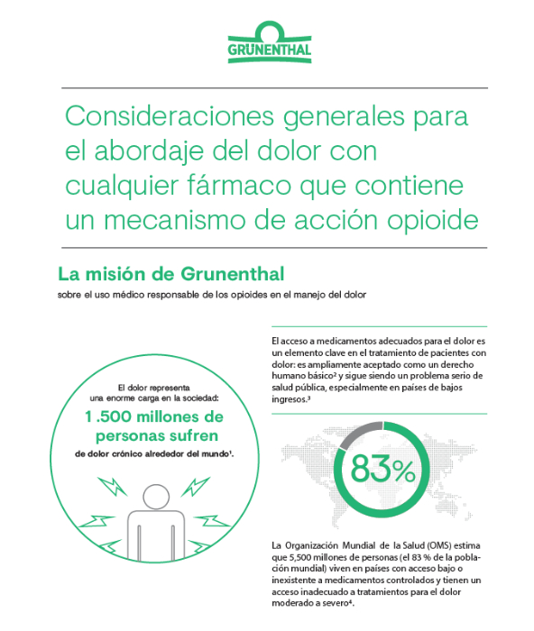 La misión de Grünenthal sobre el uso responsable de opioides